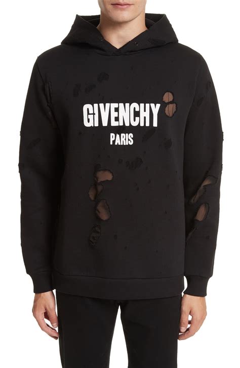 givenchy distressed sweatshirt white